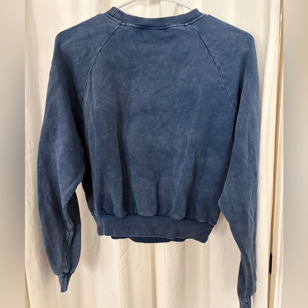 Zara Navy Blue Mickey Mouse Crewneck Sweatshirt - Picture 2 of 3